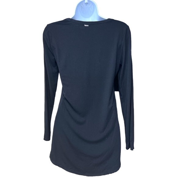 SzXXS White House Black Market Long Sleeve Boat Neck Tunic Black - Picture 5 of 6